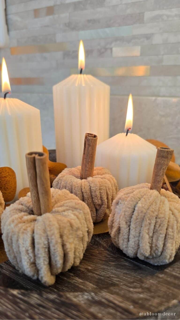 Adorable DIY Velvet Pumpkins That Look Straight Out of a Boutique