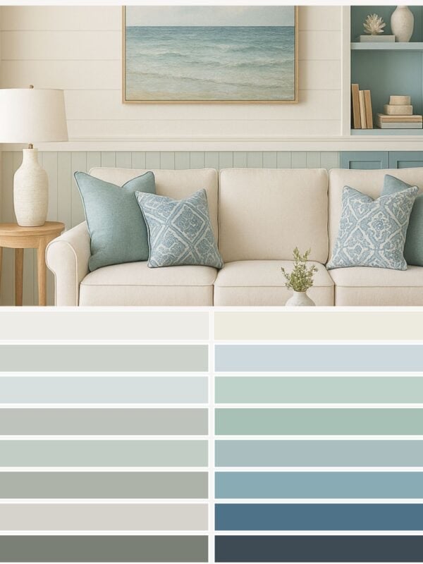 coastal whole house color palette