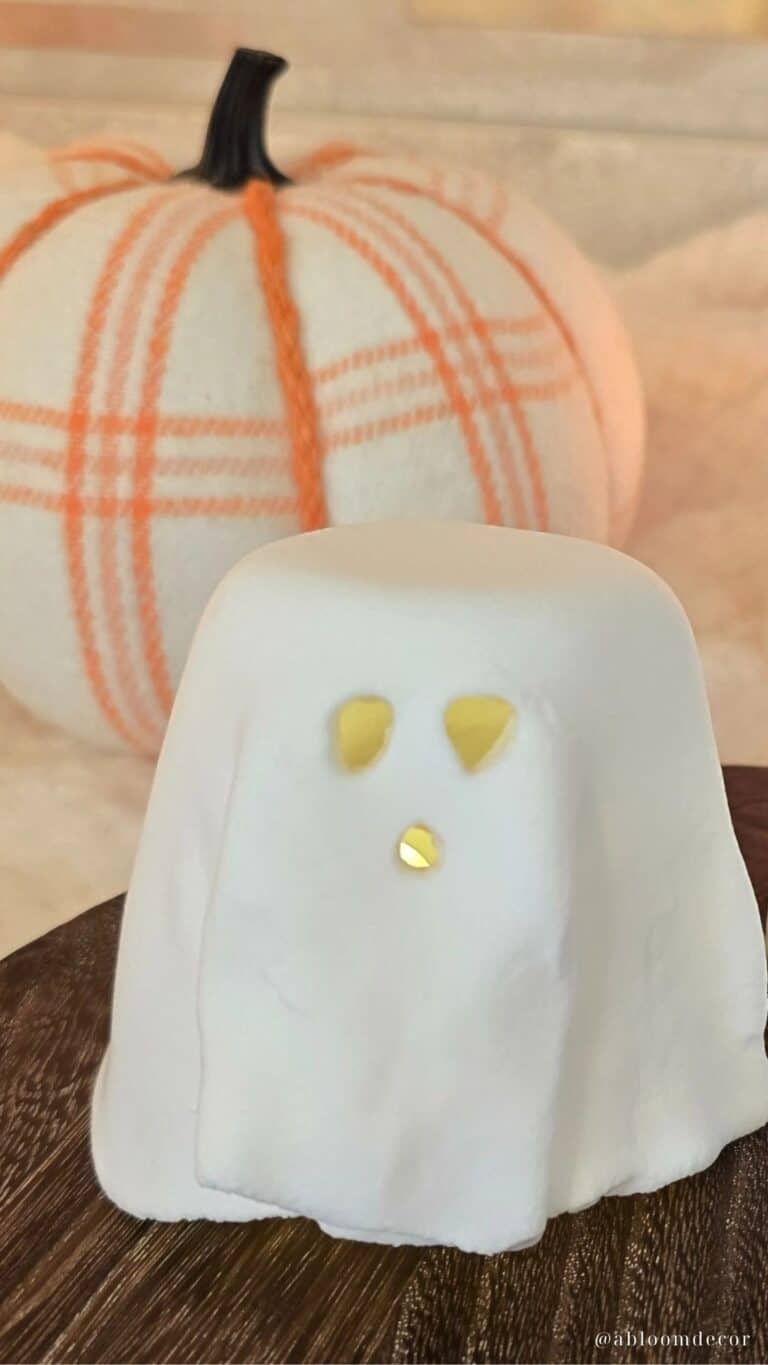 Spooky-Cute Halloween DIY Clay Ghost