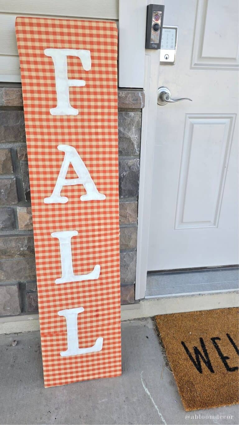 Easy Reusable DIY Fall Porch Sign You Can Update Each Season