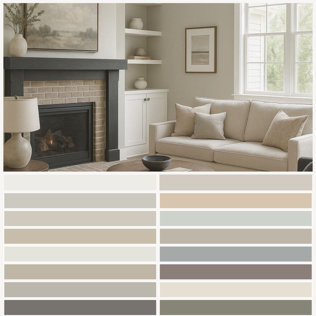 Modern farmhouse Whole House Color Palette