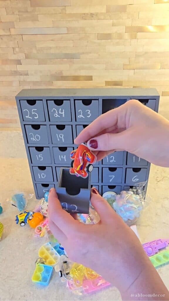 DIY Advent Calendar Step 3