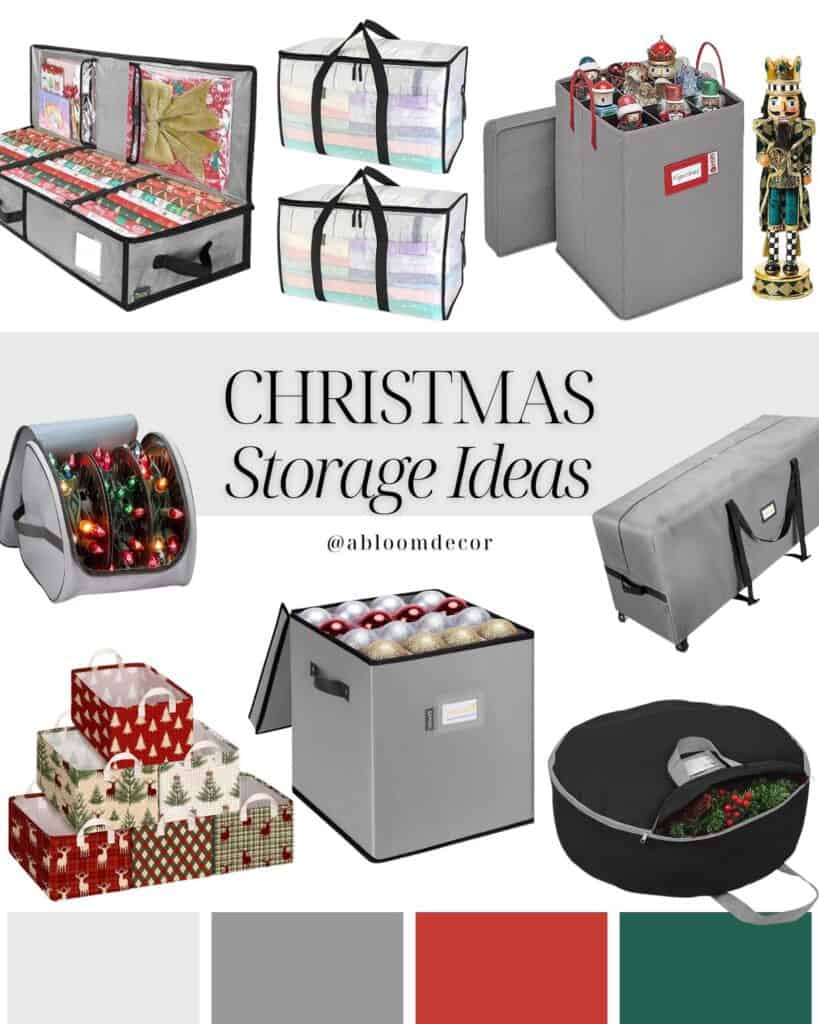 fabric Christmas storage ideas