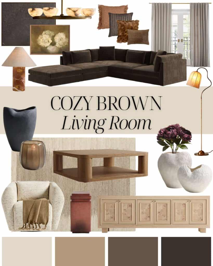 Brown Sofa Living Room Decor