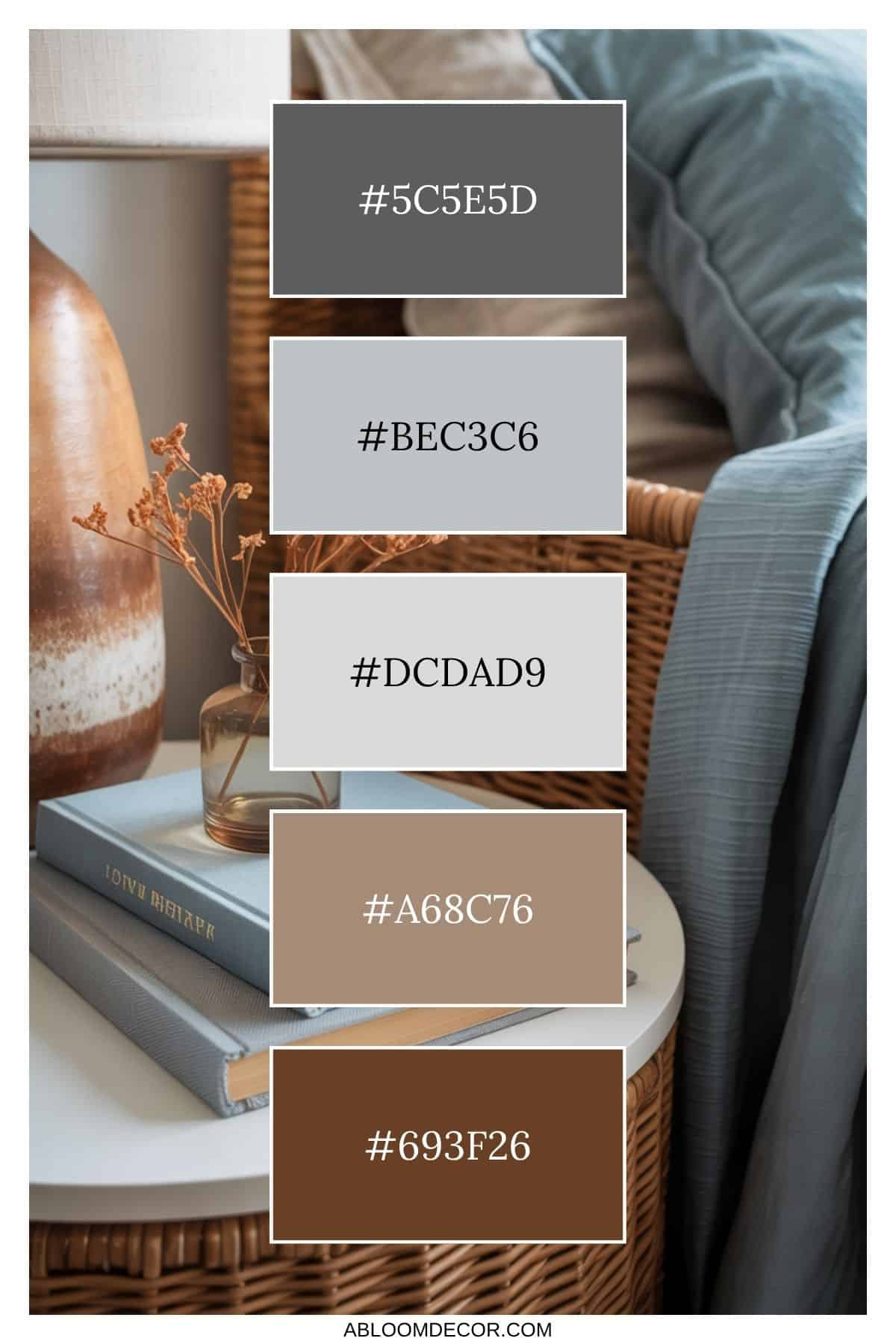 Relaxing Brown and Blue Color Palette That Pulls Your Home Together