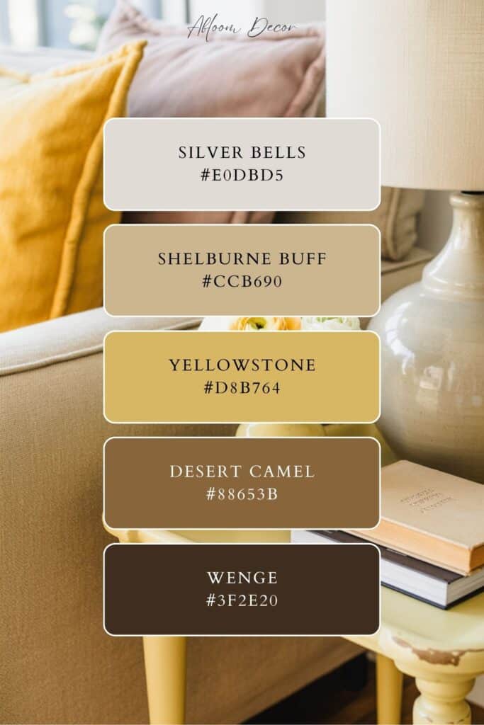 Butter Yellow Color scheme for the home