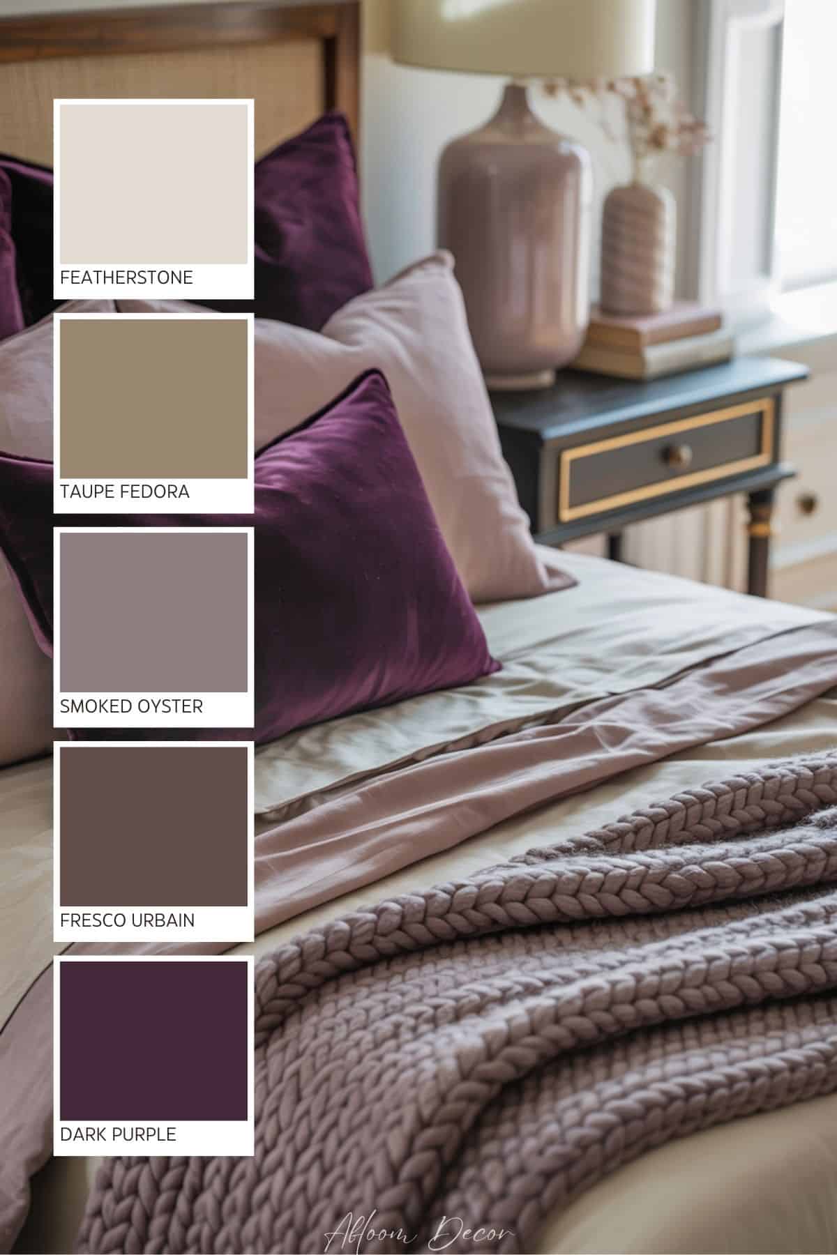 Dark Plum Color Palette With a Hint of Drama