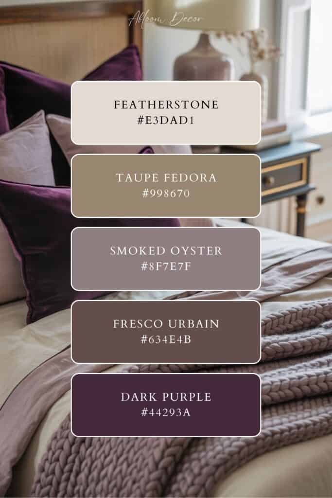Dark Plum Color scheme for the home