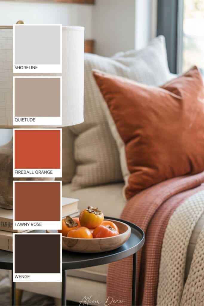 Persimmon Color Palette paint colors
