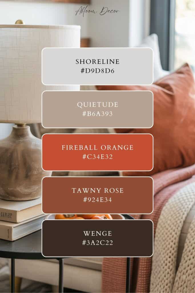 Persimmon Color scheme for the home