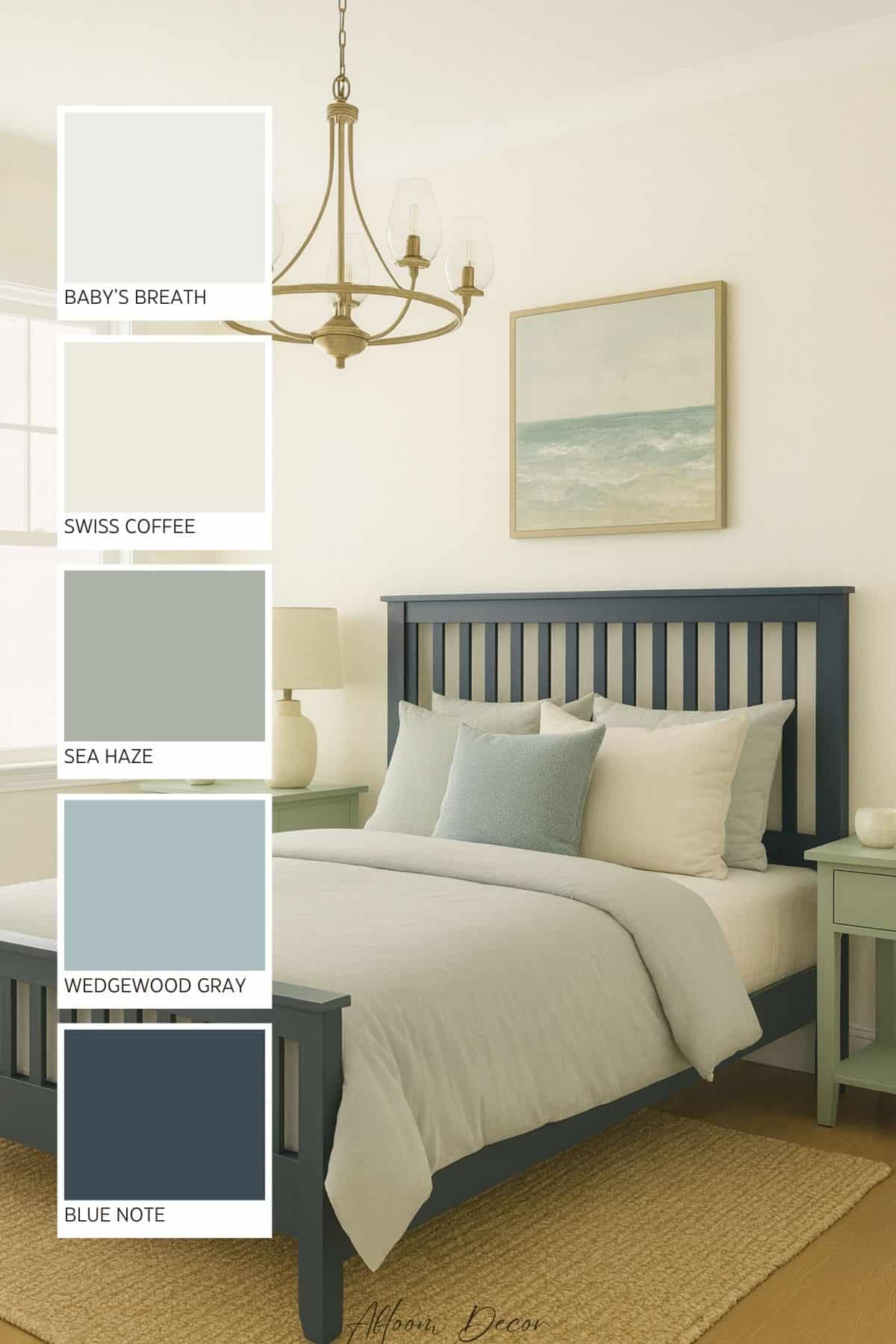 Coastal Bedroom Paint Color Ideas That Go Beautifully Together