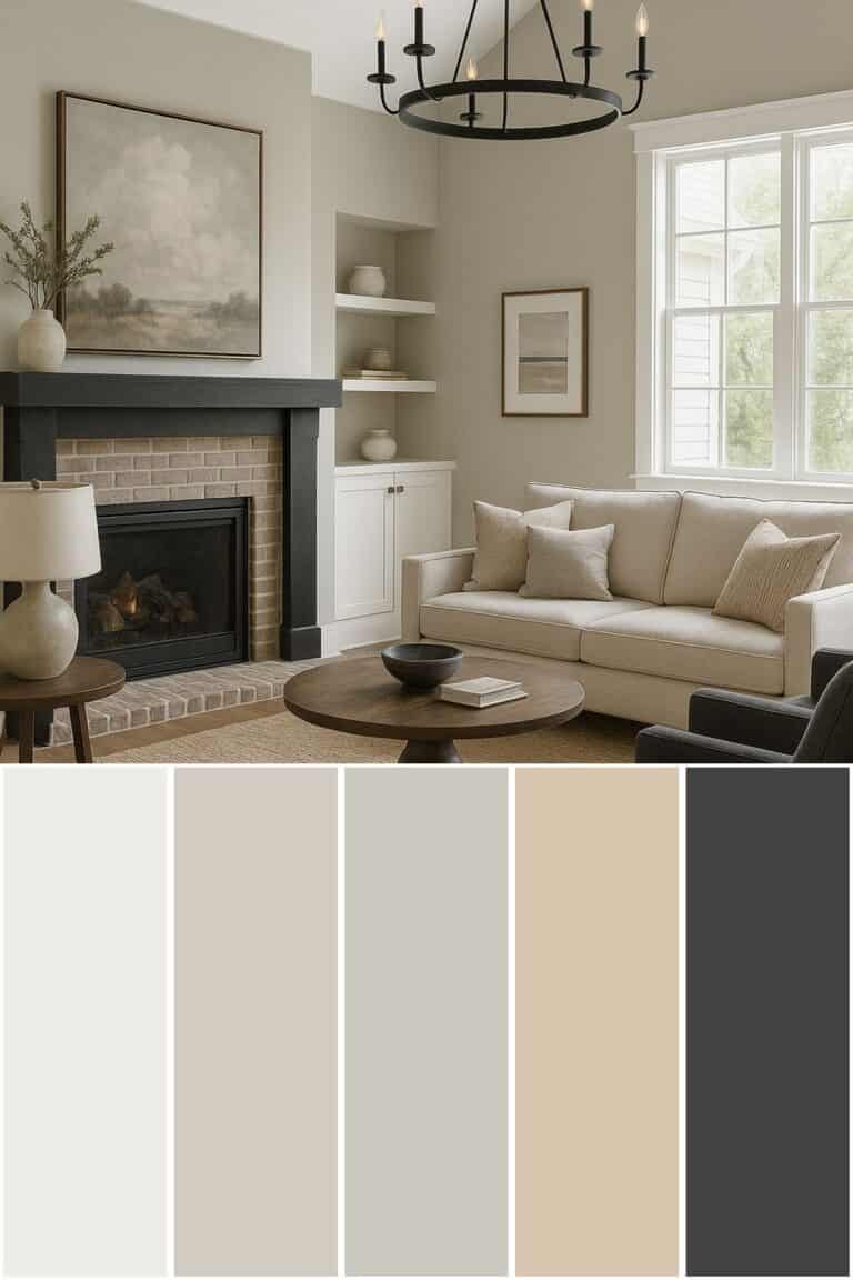 Modern Farmhouse Living Room Paint Color Ideas