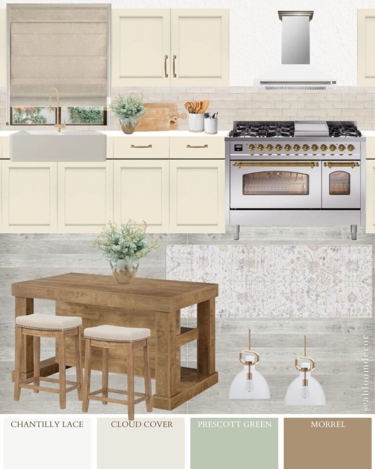 Neutral Modern Farmhouse Kitchen Design