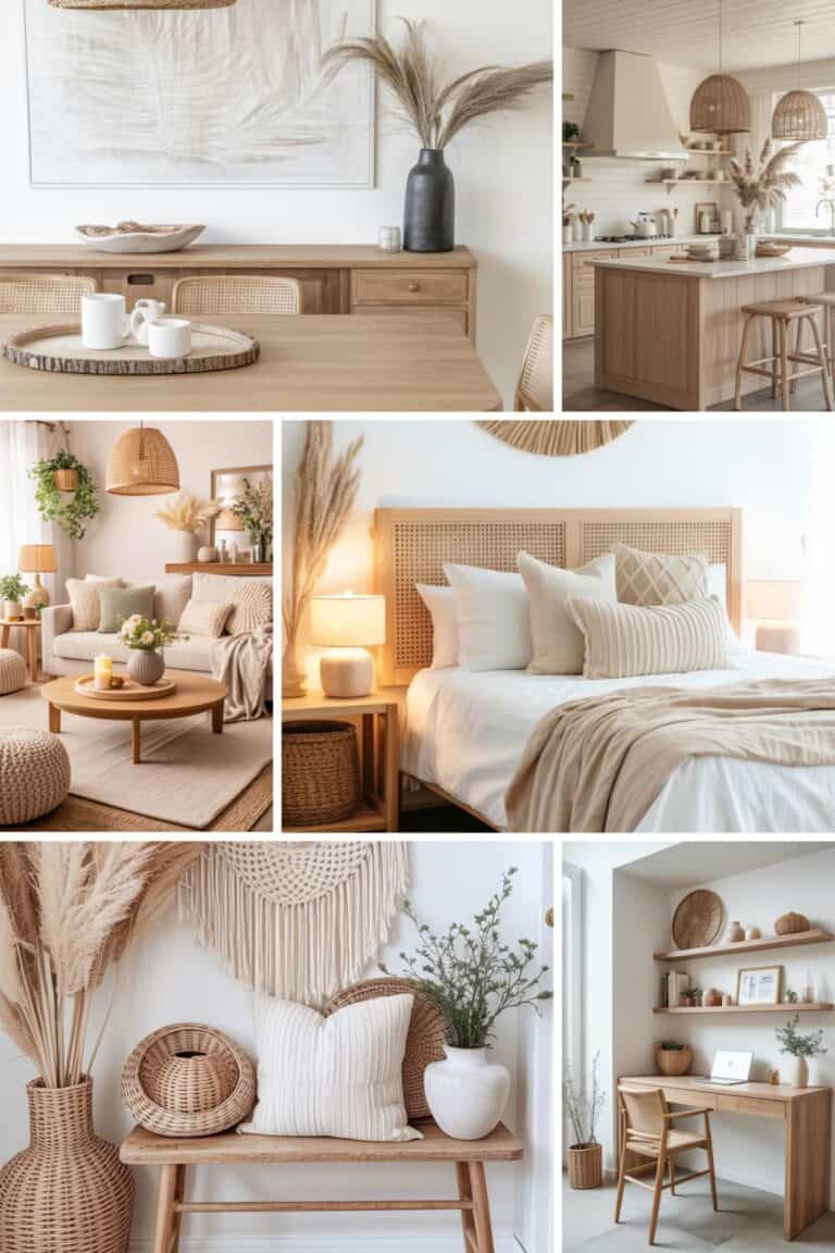 Boho decor style