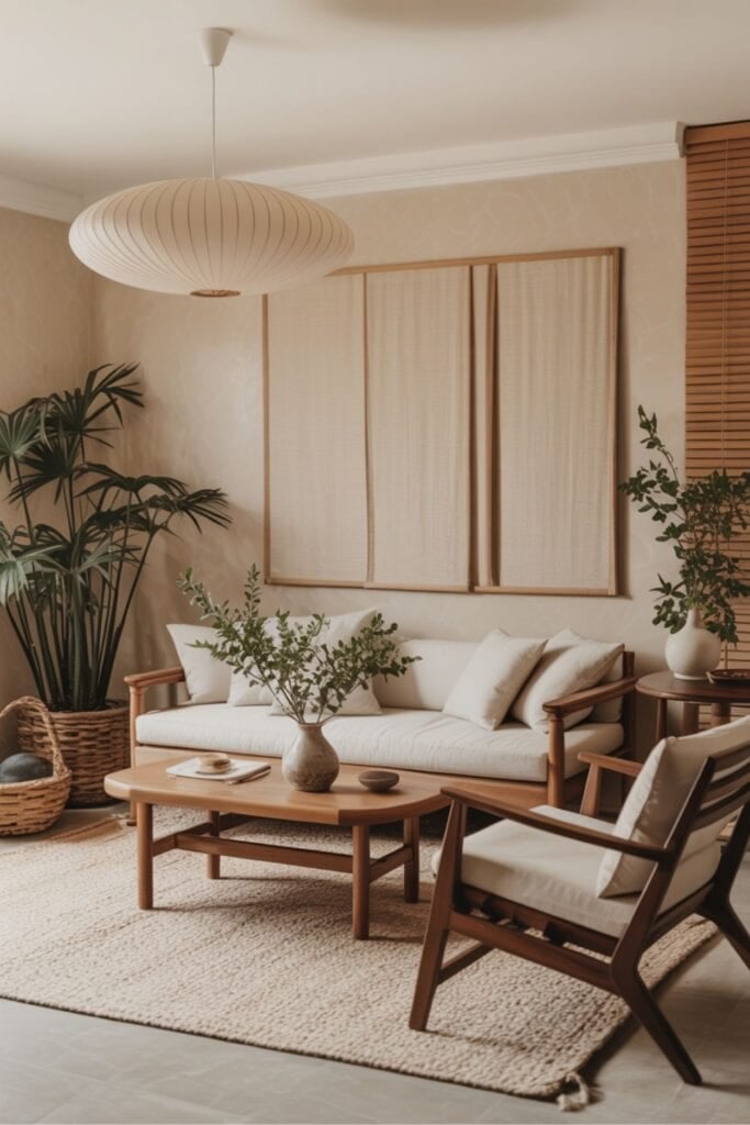 japandi living room idea