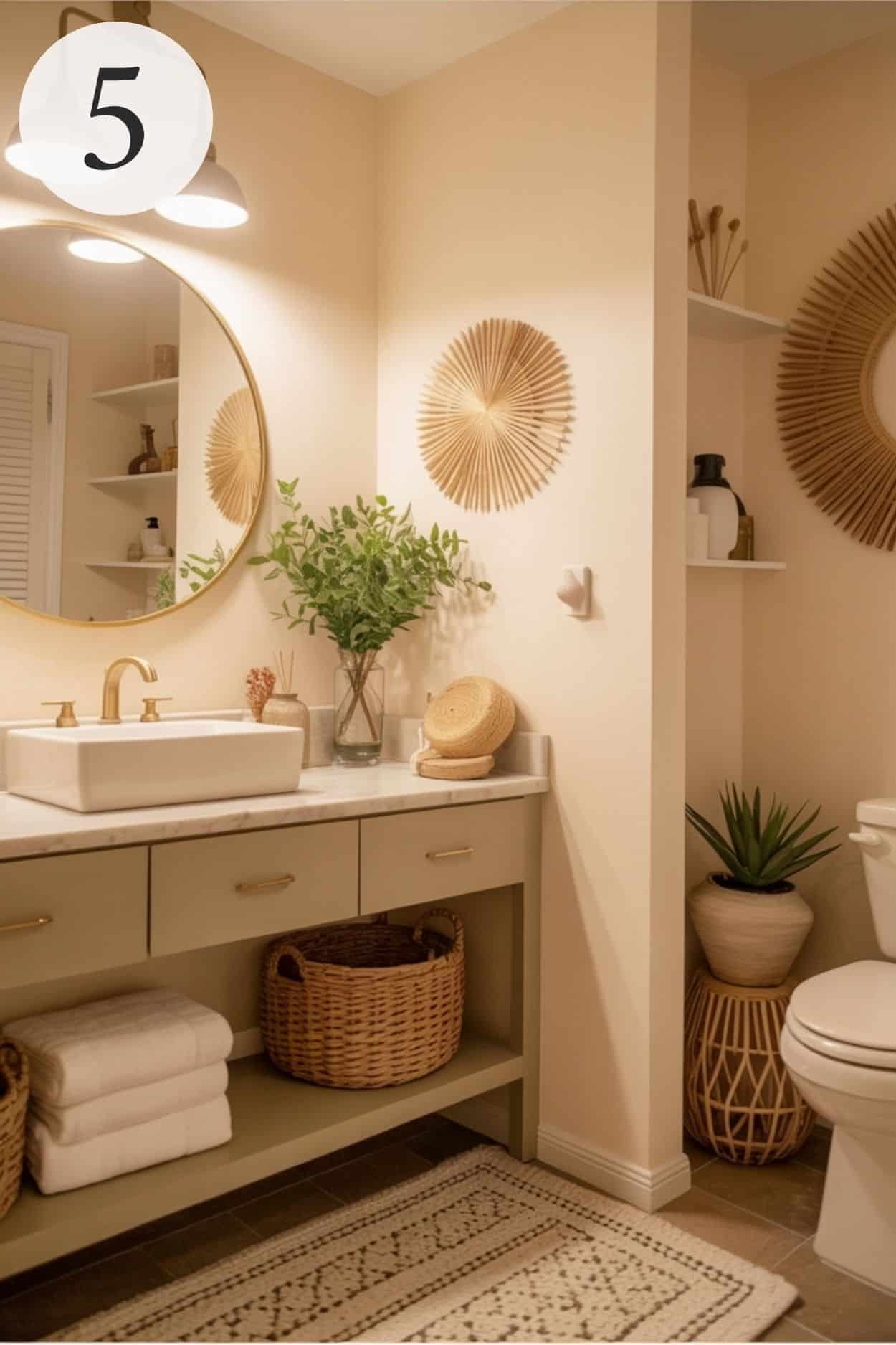 boho bathroom