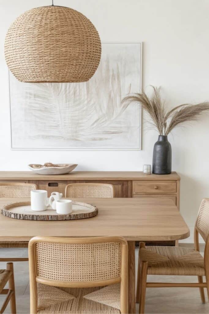 boho dining room idea