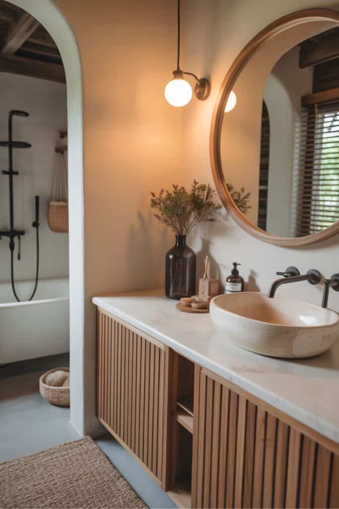 japandi bathroom idea