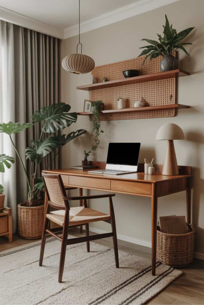 japandi home office idea