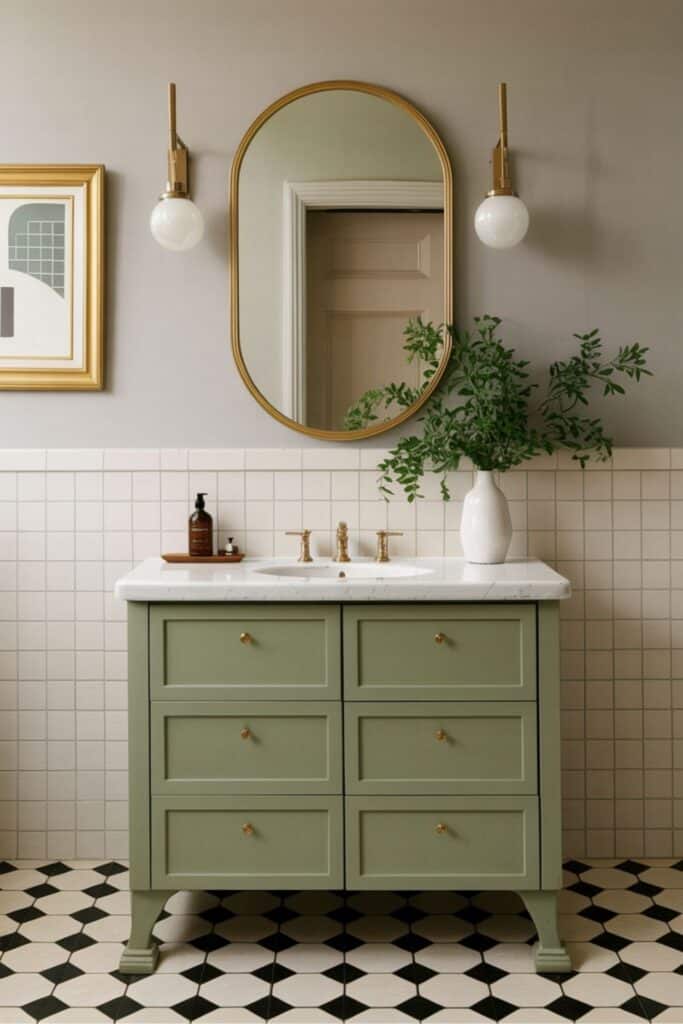 mid-century modern bathroom idea