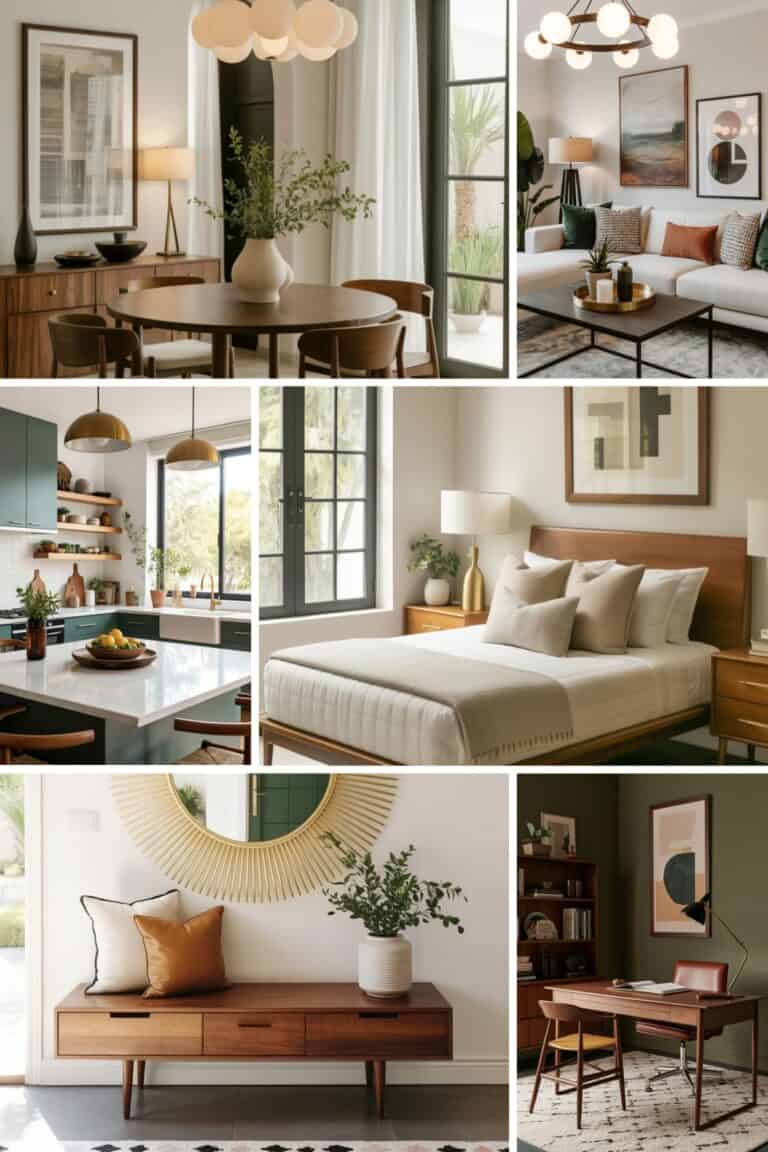 mid century modern decor style