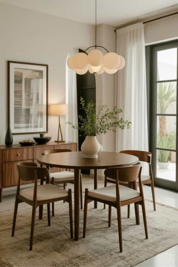 mid-century modern dining room idea