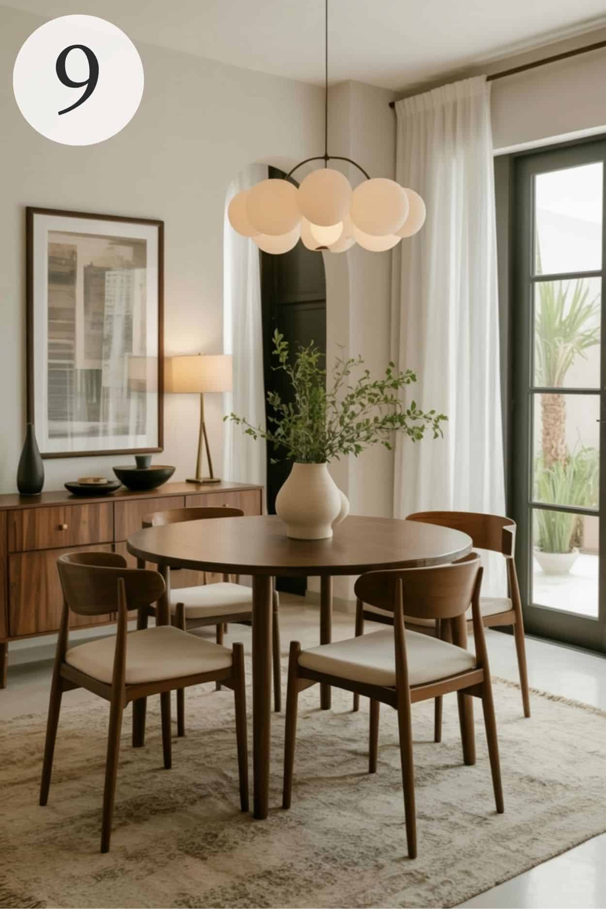 mid century modern dining room