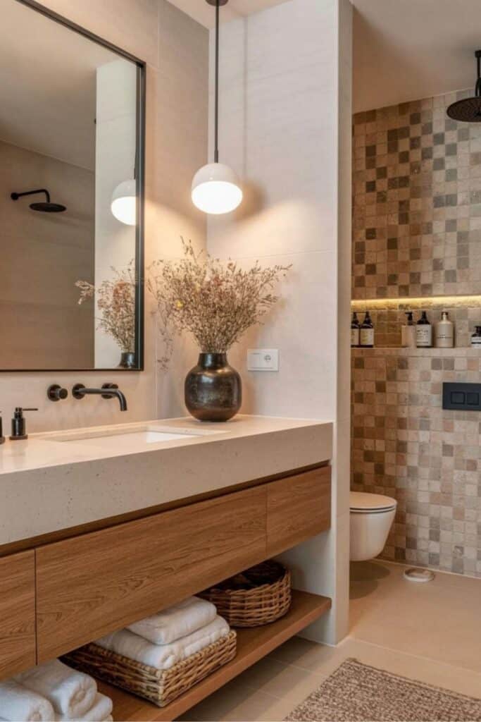 minamilist scandinavian bathroom idea