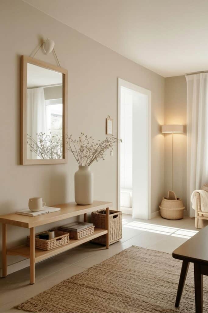 minamilist scandinavian entryway idea