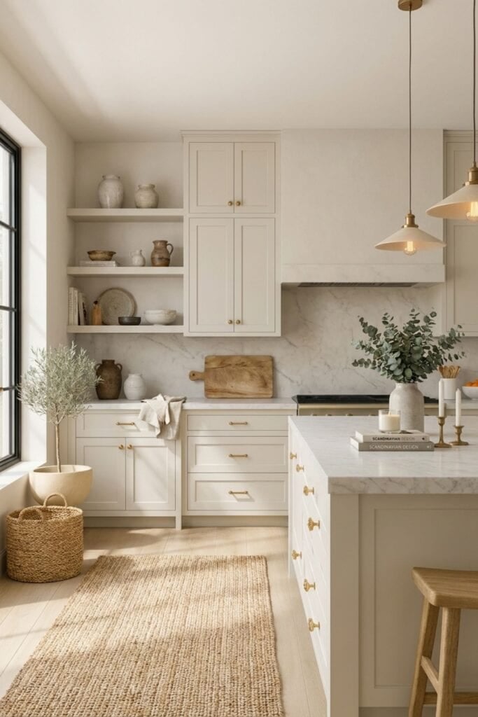 minamilist scandinavian kitchen idea
