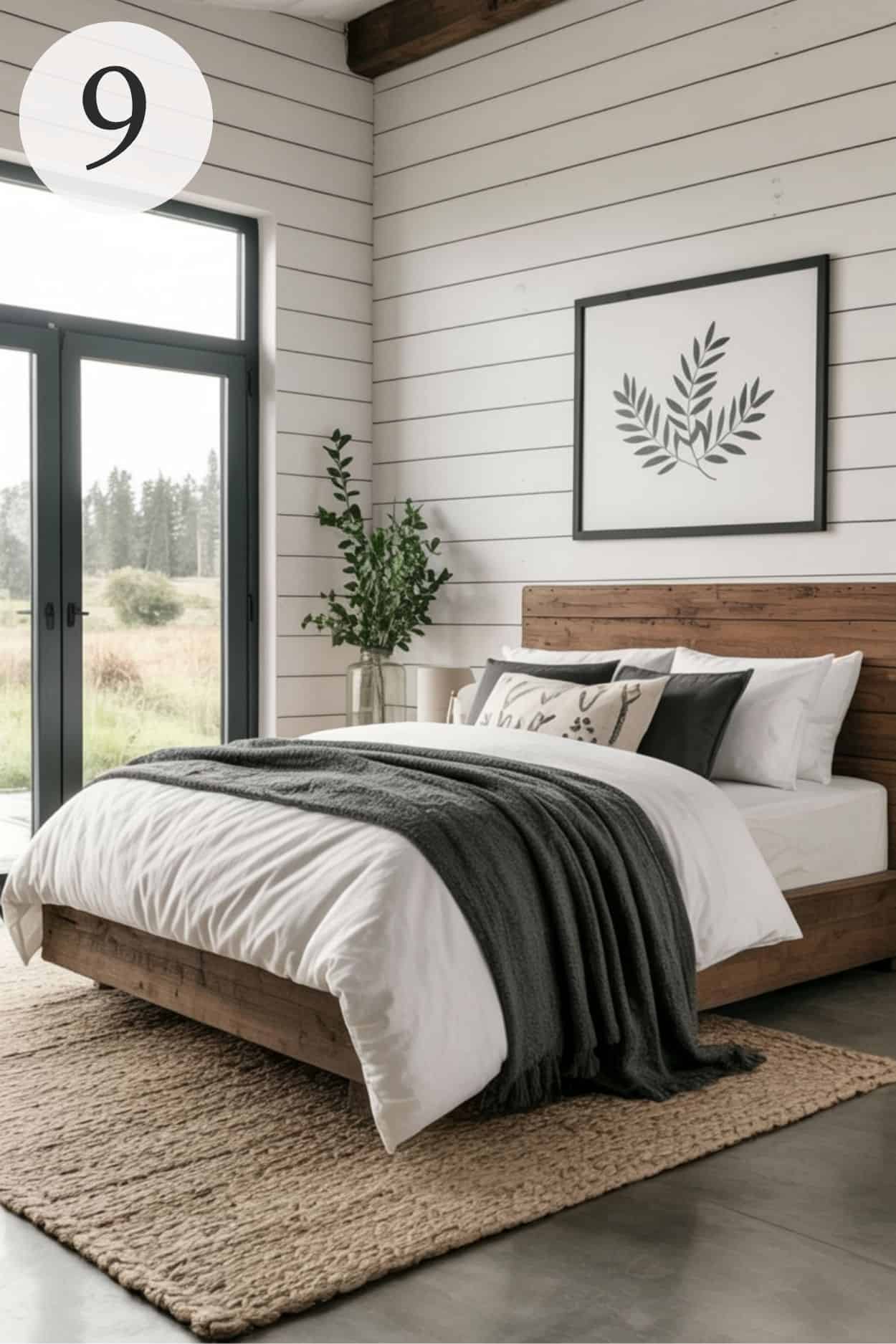 modern farmhouse bedroom