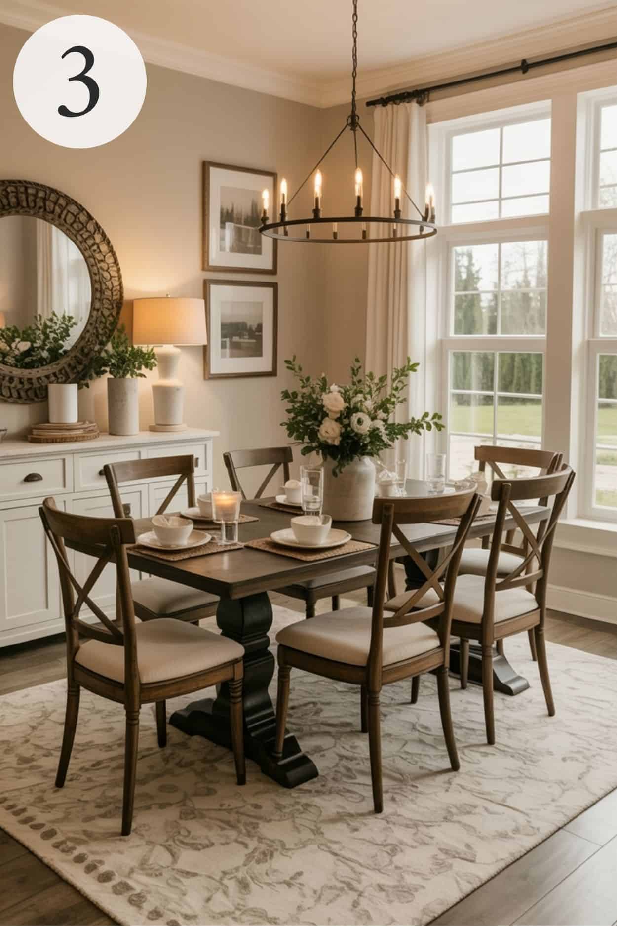 modern farmhouse dining room