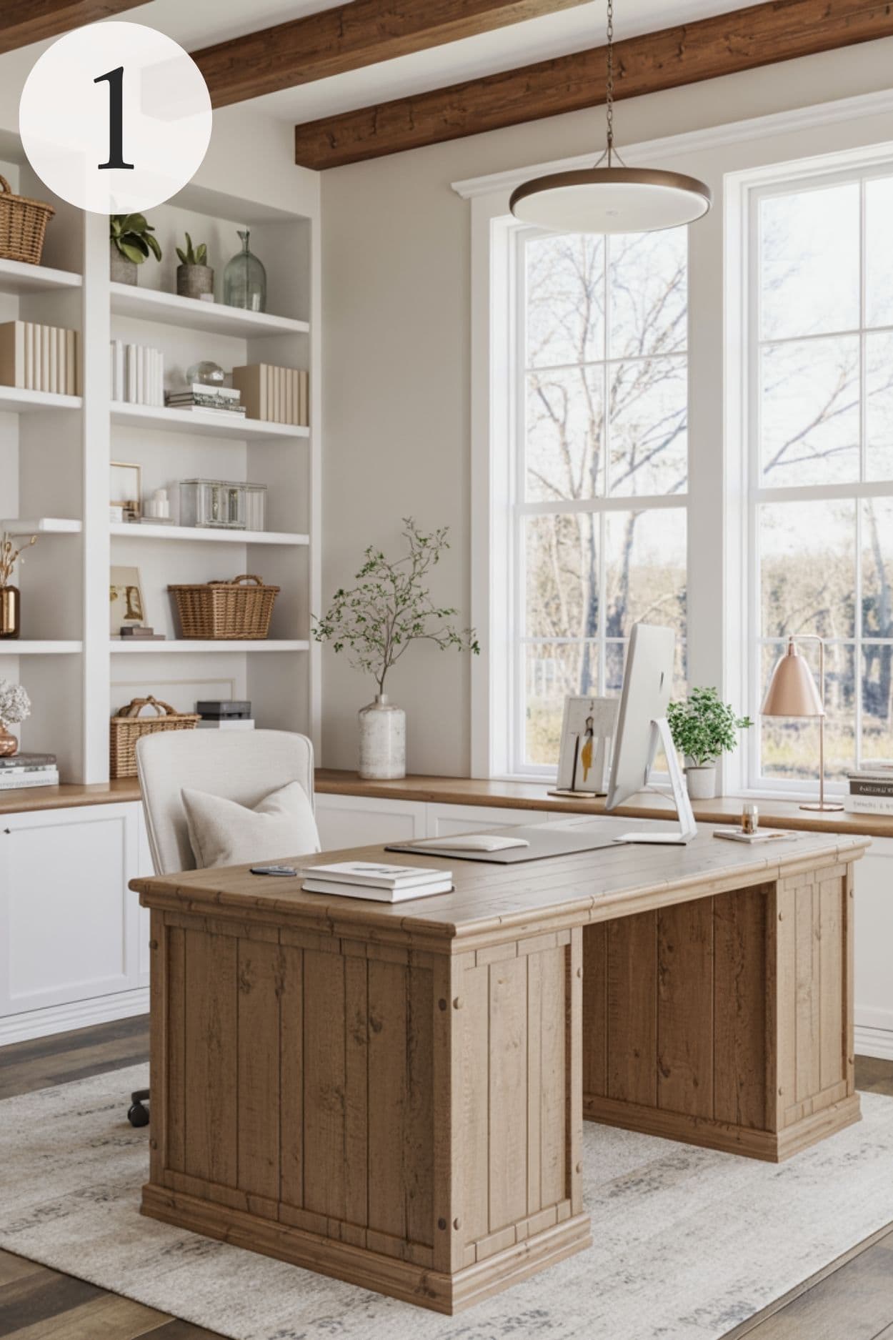 modern farmhouse home office
