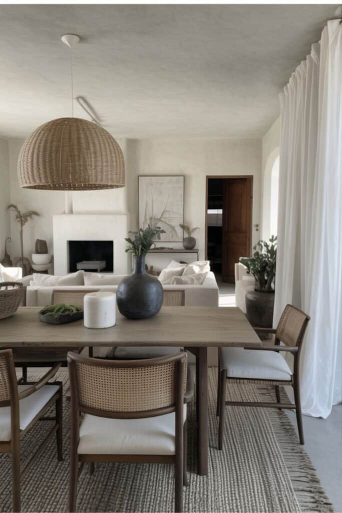 modern organic dining room idea