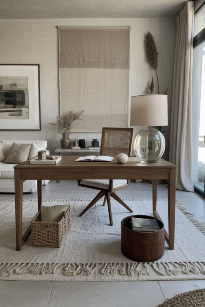 modern organic home office idea