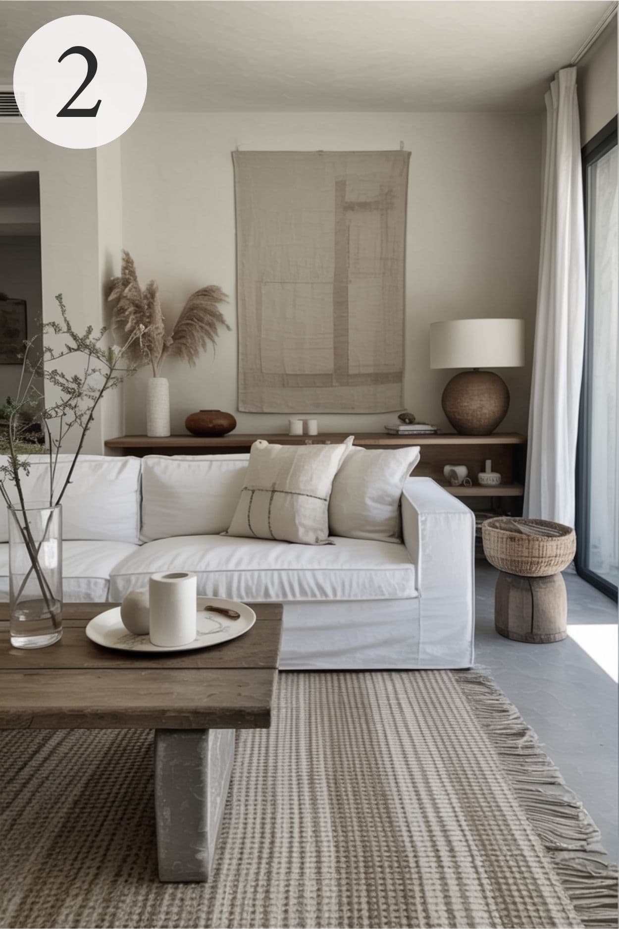 modern organic living room