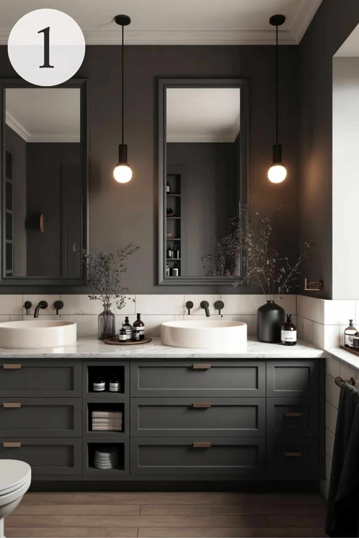 moody modern bathroom