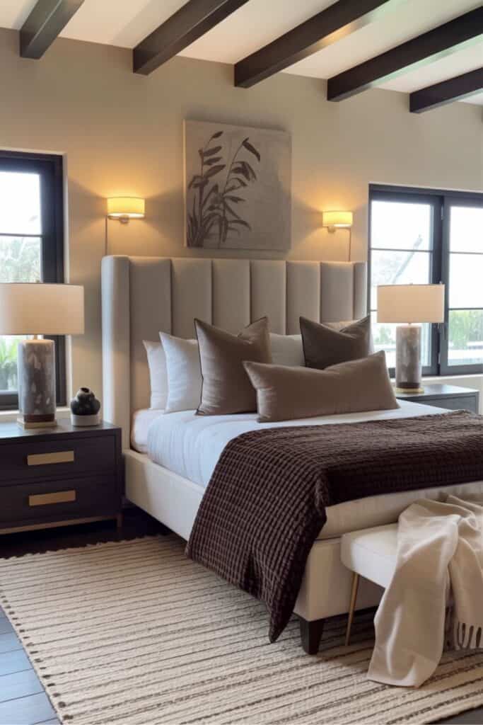 moody modern bedroom idea