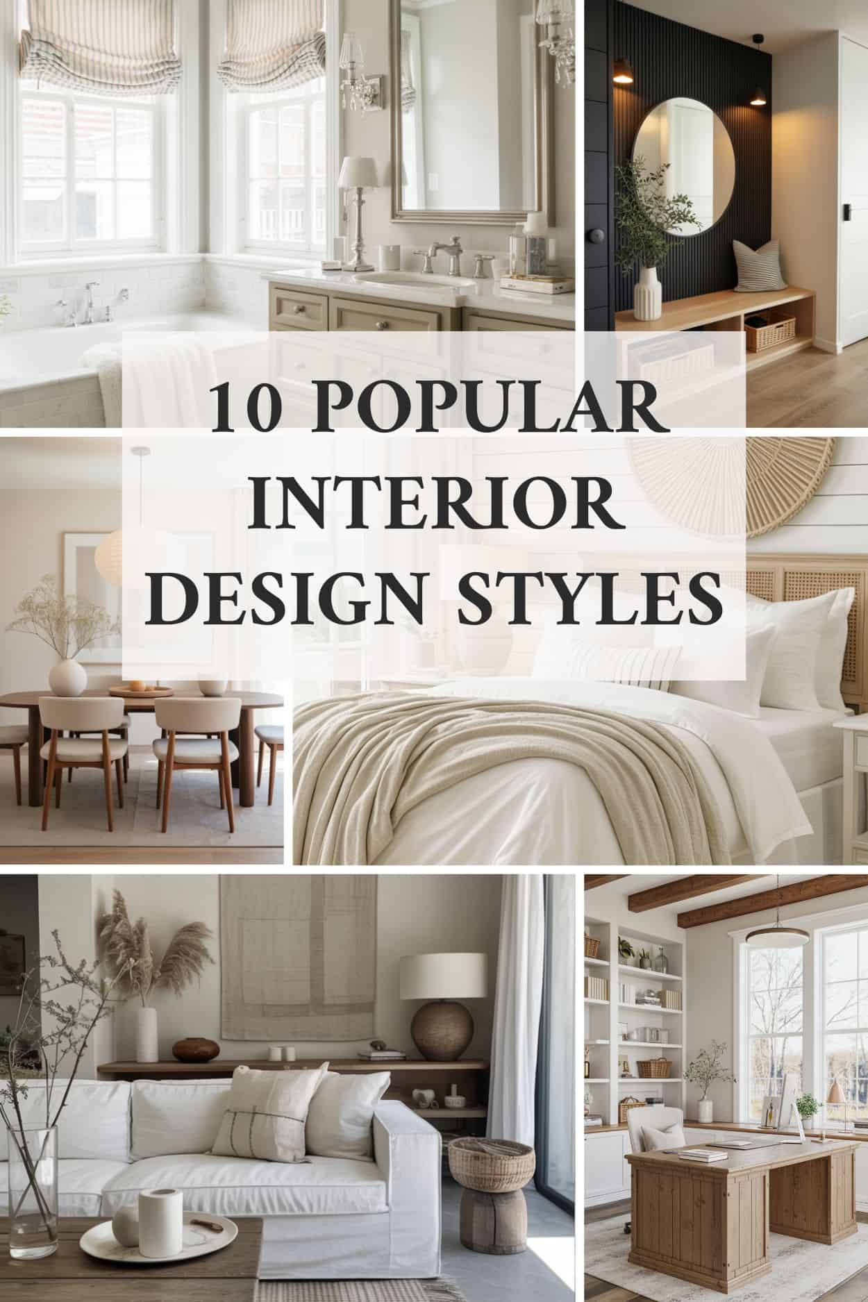 10 Popular Interior Design Styles to Inspire Your Home