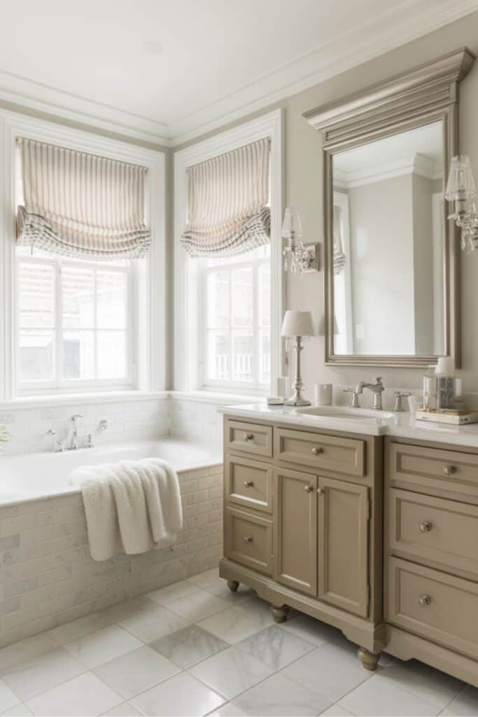 transitional classic bathroom idea