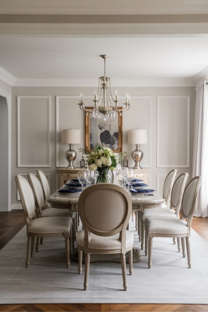 transitional classic dining room idea