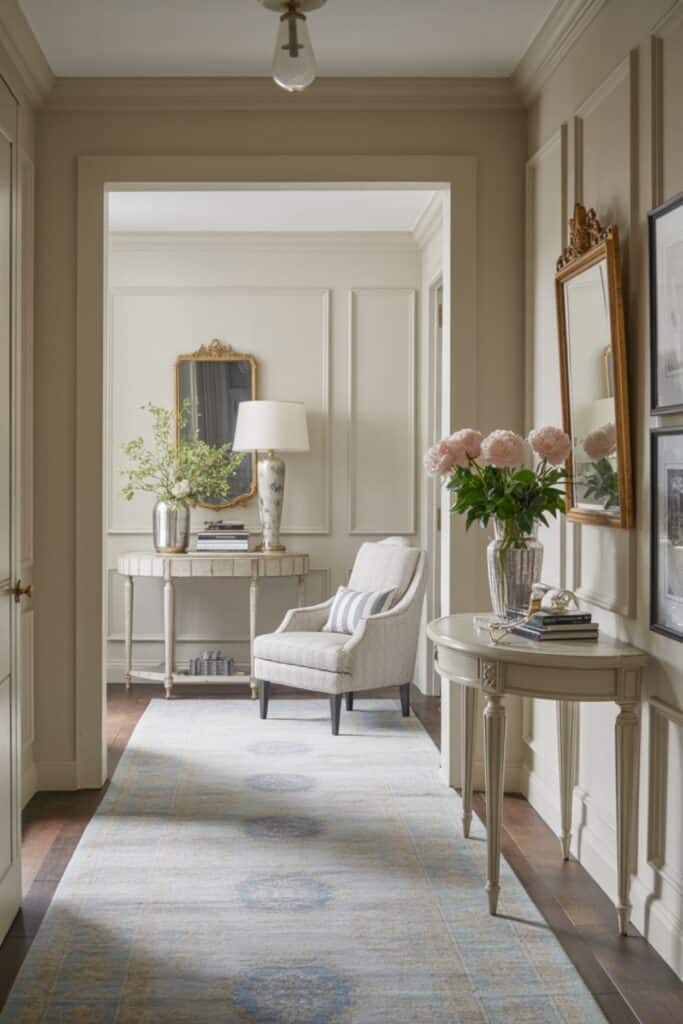 transitional classic entryway idea