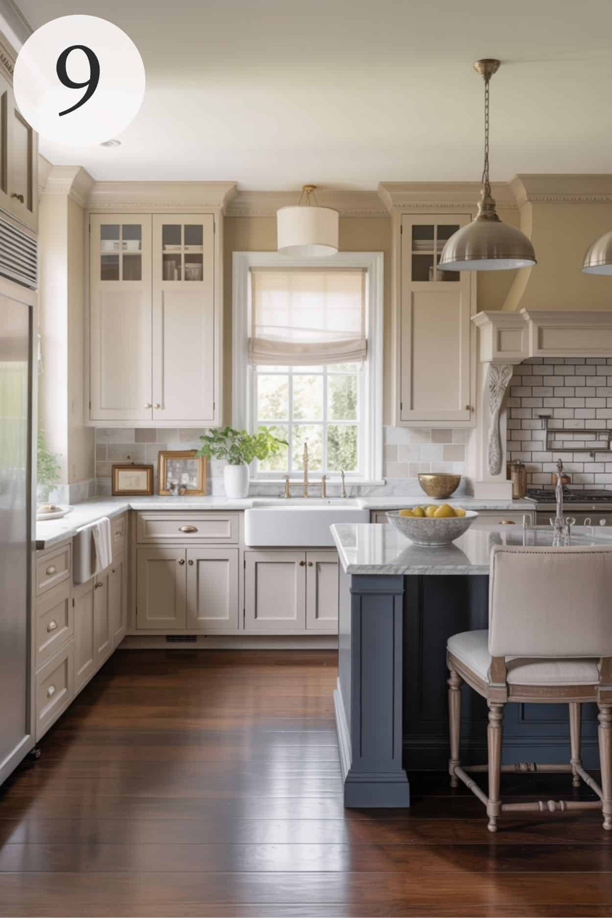 transitional classic kitchen