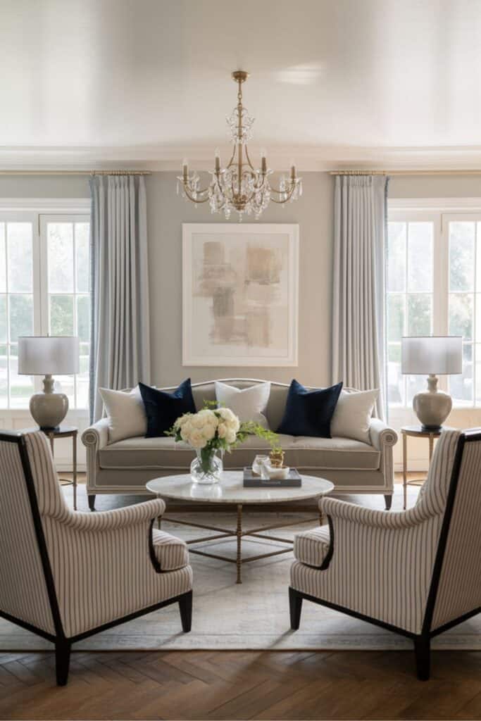 transitional classic living room idea