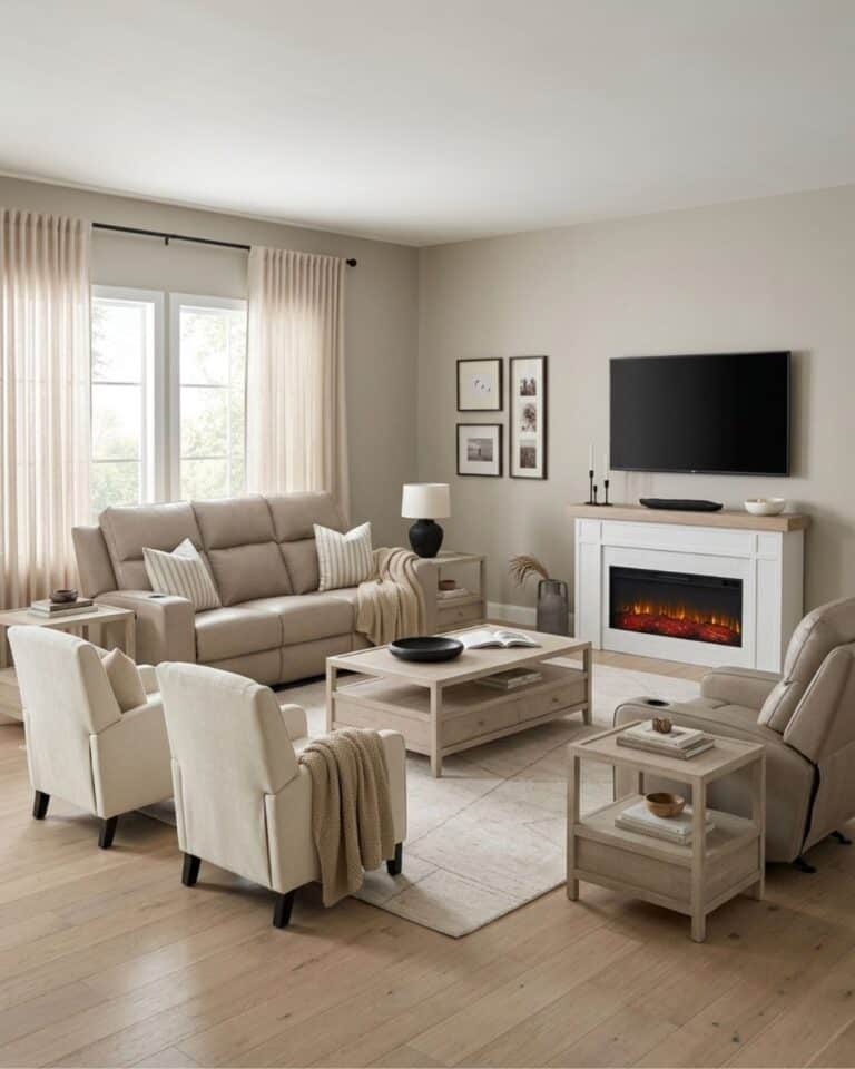 Modern Farmhouse Living Room Design