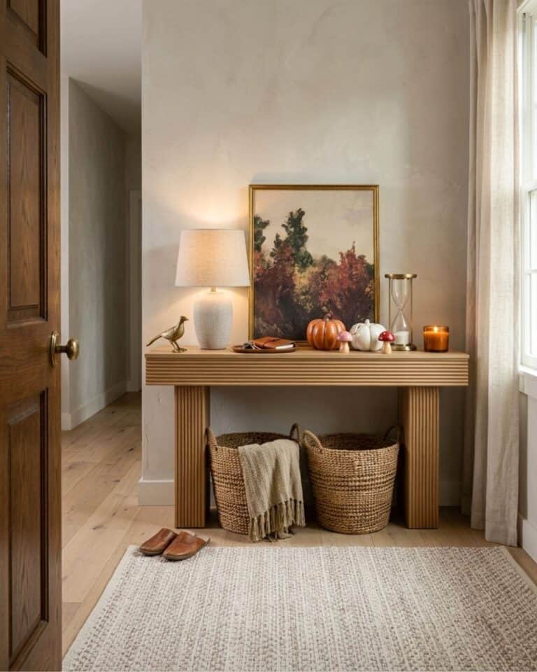 Whimsical Fall Entryway Design