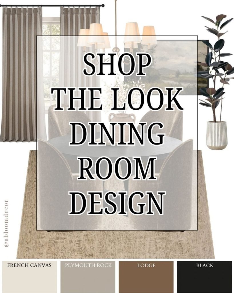 Bold Round Black Table Dining Room Design pin