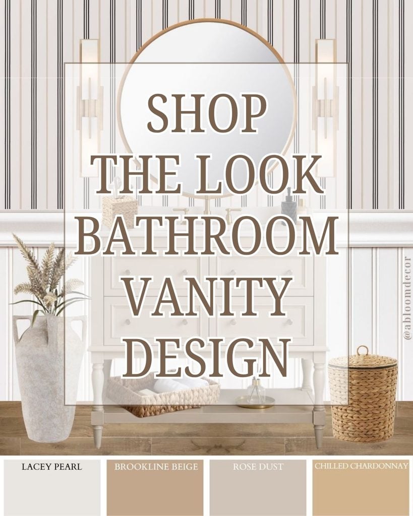 Neutral Beige Transitional Guest Bathroom Design pin