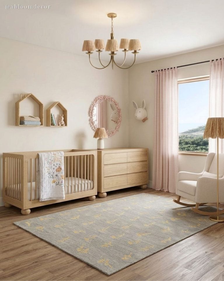 Whimsical Woodland Baby Girl Nursery Design